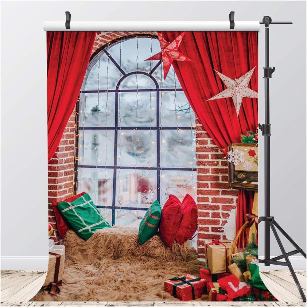 NEW 5 by 7 ft Christmas Backdrop Photos background- Vinyl